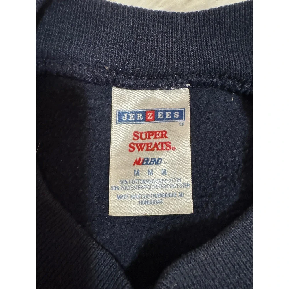 Jerzees Super Sweats North Alumni Viking Navy Blue Crewneck Sweatshirt Medium